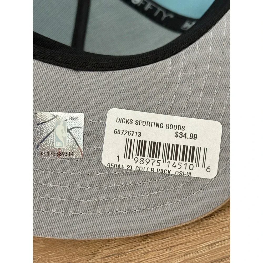 NWT New Era 9FIFTY Washington Wizards A-Frame Snapback Hat - OSFM - Blue/Tan
